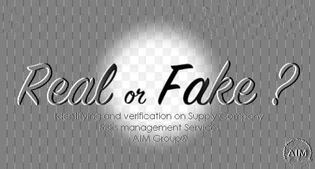 Identifying and verification on Supply Company