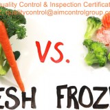 Frozen foods quality control inspection certificate