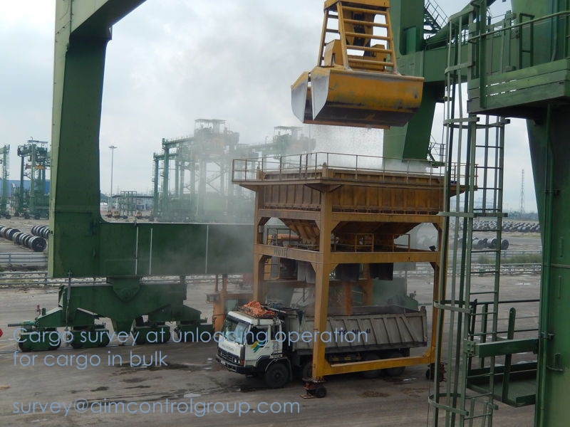 Unloading inspection discharging survey